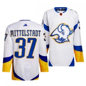 Buffalo Sabres Hockeydrakt Casey Mittelstadt 37 2022-23 Hvit Reverse Retro 2.0 Adidas Authentic - Herre